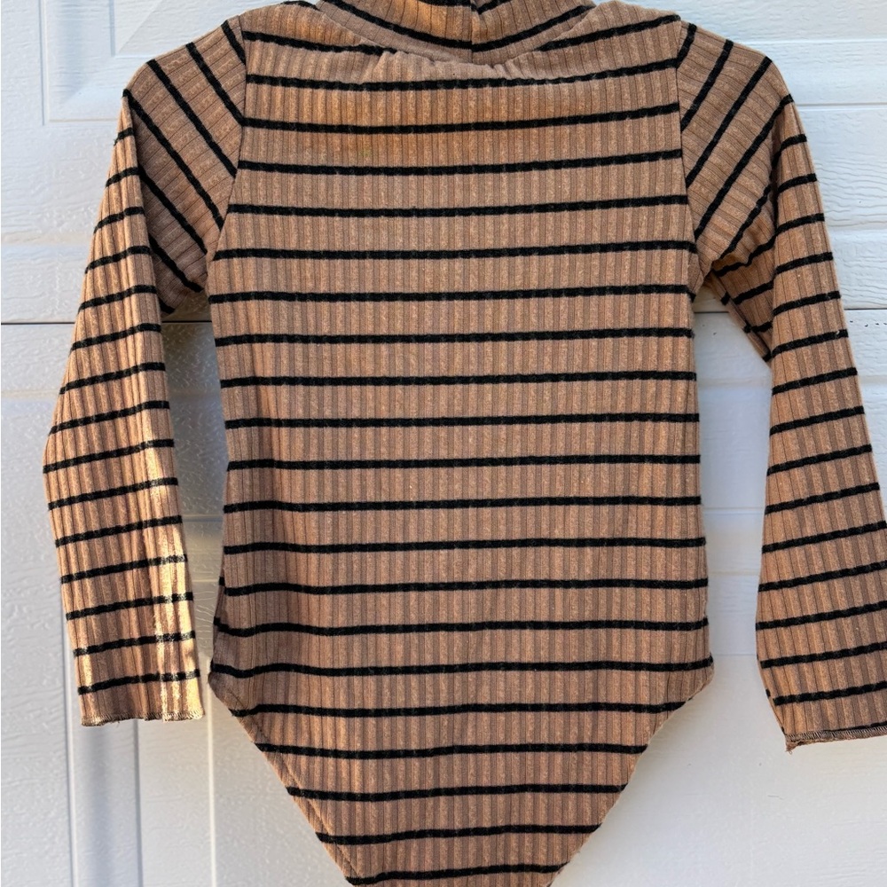 Zara Kids 2-3 years Tan & Black Bodysuit